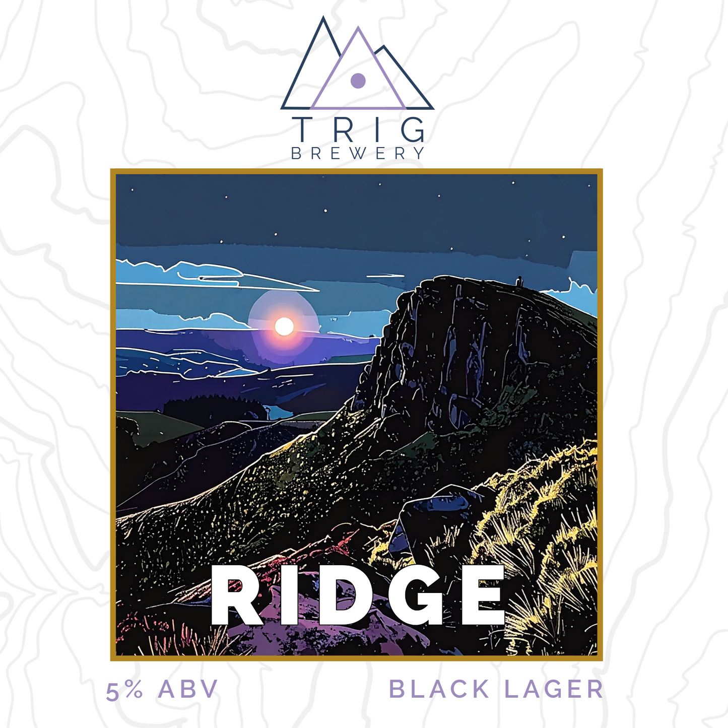 Ridge - 5% Black Lager - 440ml Can