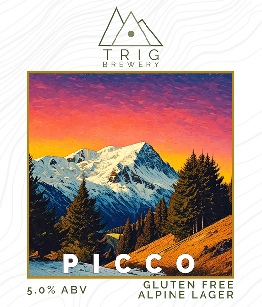 Picco - 5% Unfiltered Gluten Free Alpine Lager - 440ml Can