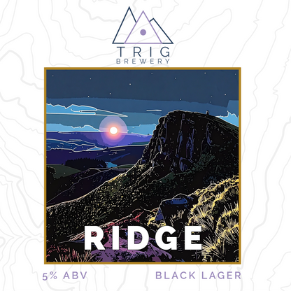 Ridge - 5% Black Lager - 440ml Can