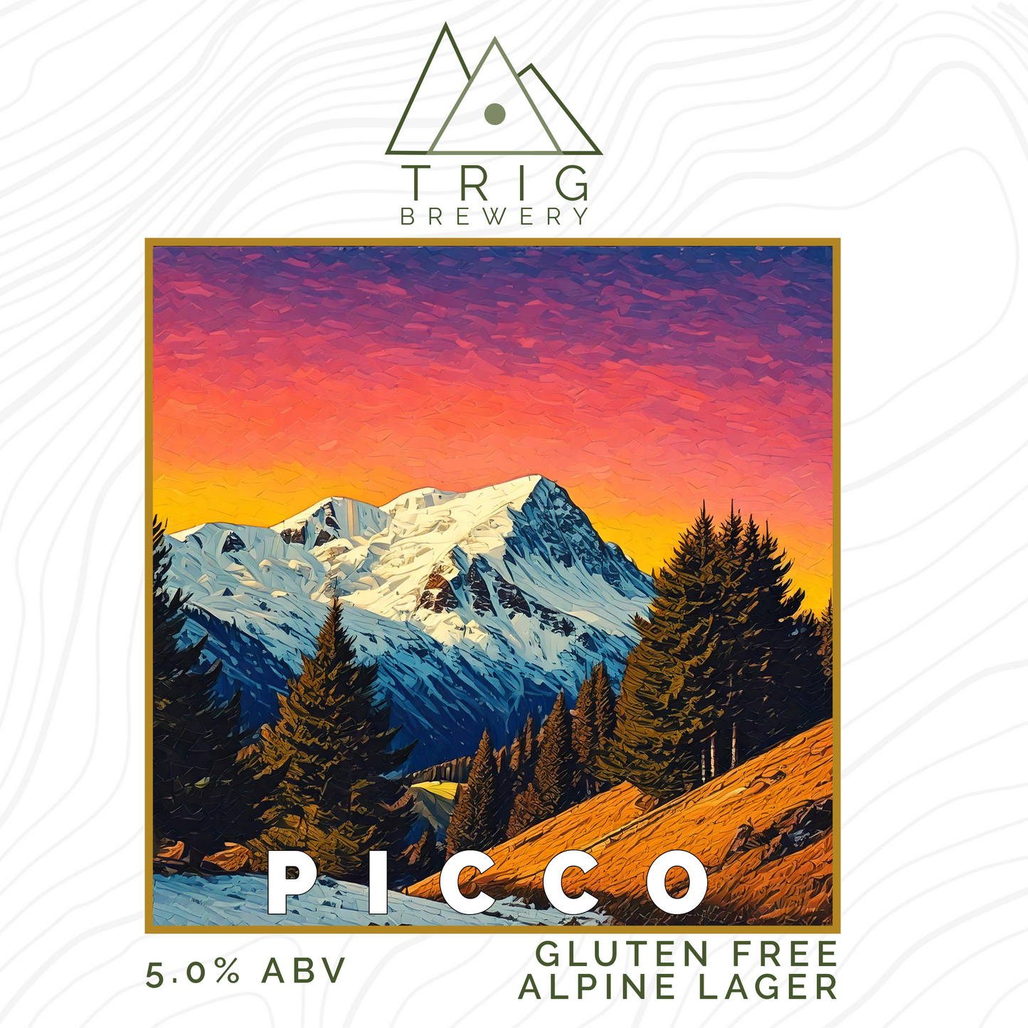Picco - 5% Unfiltered Gluten Free Alpine Lager - 440ml Can