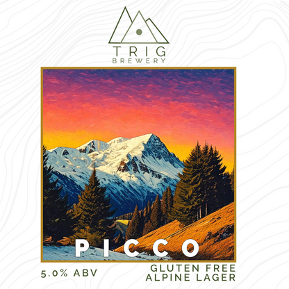 Picco - 5% Unfiltered Gluten Free Alpine Lager - 440ml Can